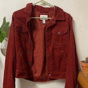 Forever 21 Corduroy Jacket in Rust